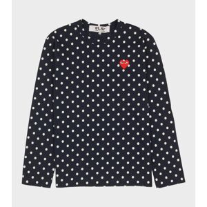 Comme des Garcons PLAY M Dots LS T-shirt Navy M