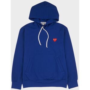 Comme des Garcons PLAY M Red Heart Hoodie Blue XL