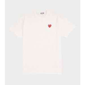 Comme des Garcons PLAY M Red Heart T-shirt White XL