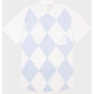 Comme des Garcons Shirt Patchwork Shirt White/Light Blue XL