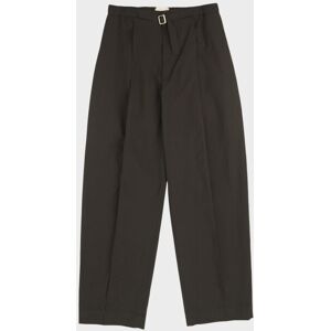 Amomento Belted Tuck Banding Pants Black M