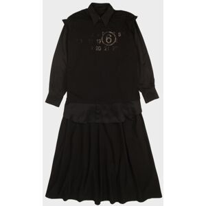 MM6 Maison Margiela Overlayered Shirt Dress Black S