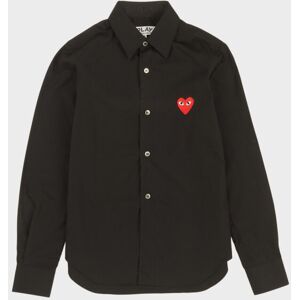 Comme des Garcons PLAY W Red Heart Shirt Black M