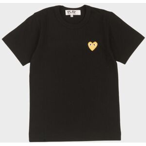 Comme des Garcons PLAY W Gold Heart T-shirt Black XS