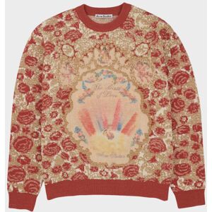 Acne Studios Graphic Sweater Blossom Pink/Gold S