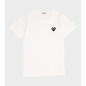 Comme des Garcons PLAY W Black Heart T-shirt White XS