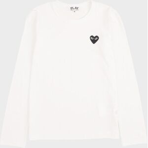 Comme des Garcons PLAY W Black Heart L/S T-shirt White M