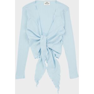 Nørgaard Paa Strøget Wrap Top Light Blue ONESIZE