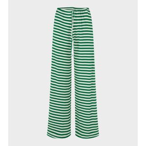 Nørgaard Paa Strøget Nova Pants Stripes Green/Ecru 2