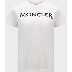 Moncler Logo Embroidered T-shirt White XL