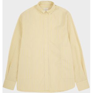 Saks Potts William Shirt Muted Yellow Stripe M