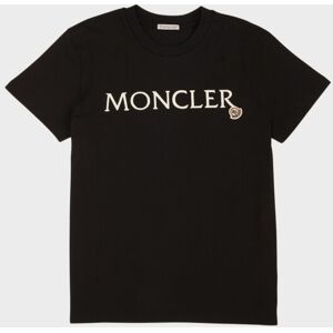 Moncler Embroidered Logo T-shirt Black XS