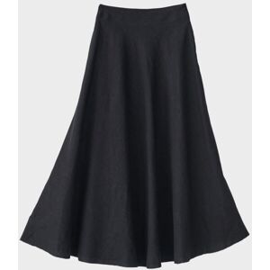 AF Agger Linen Sun Skirt Black 1