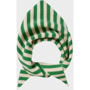 Jo Gordon Stripe Triangle Neckerchief Pagoda/Oatmeal ONESIZE