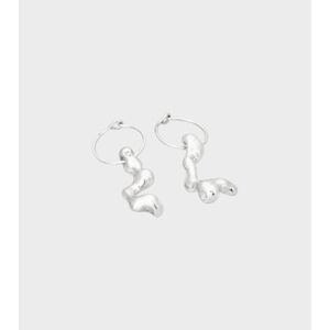 Magma Current Earring Silver ONESIZE