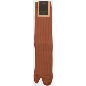 Drogheria Crivellini Rib Tabi Socks Camel Brown ONESIZE