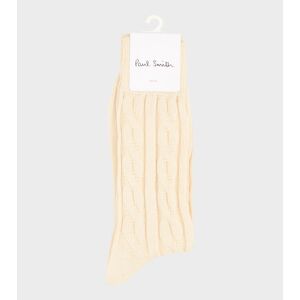 Paul Smith Flynn Cable Socks Off-white ONESIZE