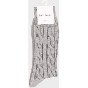 Paul Smith Flynn Cable Socks Grey ONESIZE