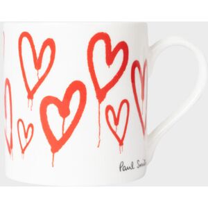 Paul Smith Graffiti Heart Mug White/Red ONESIZE