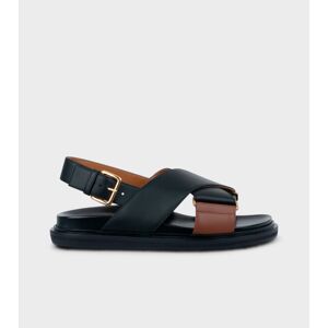 Marni Fussbett Sandal Black/Brown str.36