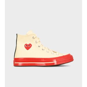 CDG Play X Converse Chuck Taylor High Off-White/Red 37½