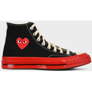 CDG Play X Converse Chuck Taylor High Black/Red 36½