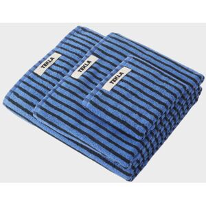 Tekla Bath Towel 70x140 Blue/Black ONESIZE