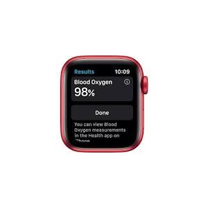 Apple Watch Series 6 Aluminum 44 Mm 4g   Esim   Wifi Rød Sport Band Rød Som Ny