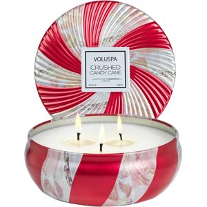 Voluspa 3-wick Tin Candle Crushed Candy Cane (340 g)