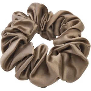 Lenoites Mulberry Silk Scrunchie, Brown