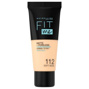 Maybelline Fit Me Matte + Poreless Foundation Soft Beige 112