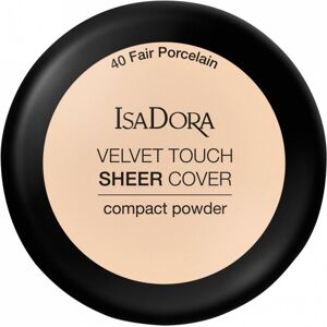 IsaDora Velvet Touch Sheer Cover Compact Powder 40 Fair Porcelain