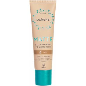 Lumene Matte Oil-Control Foundation SPF20 4 Tan (30 ml)