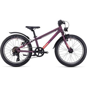 Cube Acid 200 Allroad Kids Bike (2023) - Purple - Orange 20"