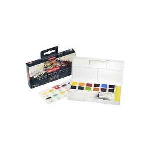 Derwent Inktense Paint pan 12 stk sæt 1