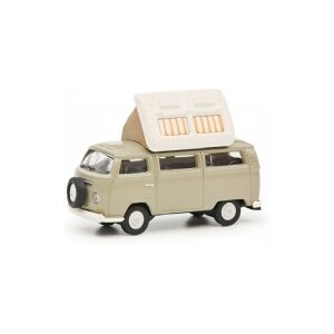 Schuco Volkswagen T2a Camper, Campingvogn model, Formonterede, 1:87, Volkswagen T2a Camper, Ethvert køn, Flerfarvet