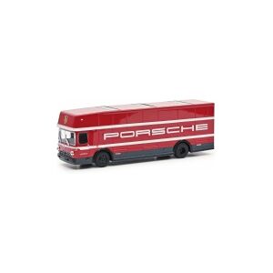 Schuco PORSCHE, Car transporter model, 1:87, PORSCHE, Dreng, 1 stk, Rød