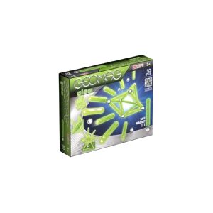 Geomag Glow 30 Pcs, Neodymium magnet toy, 3 År, Grøn