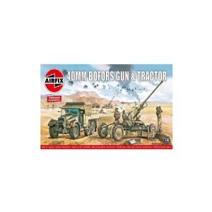 Airfix Bofors 40mm Gun & Tractor, Military vehicle model kit, Monteringssæt, 1:76, Bofors 40mm Gun & Tractor, Ethvert køn, Plast