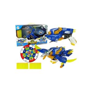 Import leantoys Dinobots 2in1 Dinosaur Dart Pistol Blå Pterosaur skjold