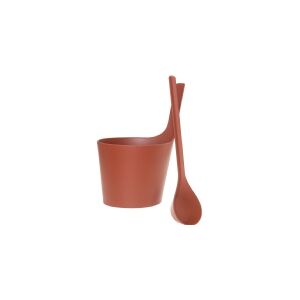 Rento Relax Drop, sauna funnel and scoop, biocomposite, bark