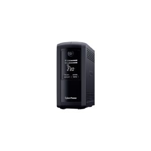 CyberPower Systems CyberPower Value Pro VP700ELCD - UPS - AC 230 V - 390 Watt - 700 VA - RS-232, USB - output-stikforbindelser: 4 - sort