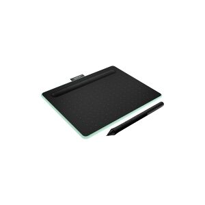 Wacom Intuos Creative Pen Small - Digitizer - 15.2 x 9.5 cm - elektromagnetisk - 4 knapper - trådløs, kabling - USB, Bluetooth - pistaciegrøn