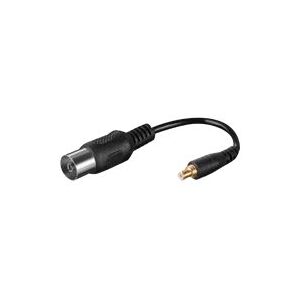 WENTRONIC GMBH Wentronic Goobay Antenneadapter: IEC/coax-stik - MCX-stik, 0,1 m - Til tilslutning af et antennekabel med coax-stik til MCX-antenneindgangen på f.eks. en DVB-T USB-nøgle (67227)