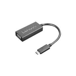 Lenovo - USB / VGA adapter - 24 pin USB-C (han) til HD-15 (VGA) (hun) - 1920 x 1200 (WUXGA) support - CRU