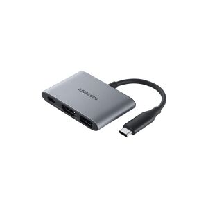 Samsung Multiport Adapter EE-P3200 - Dockingstation - USB-C - for Galaxy Book, Book2, Note10, Note8, Note9, S10, S8, S8+, S9, S9+, Tab S5e, Tab S6, TabPro S