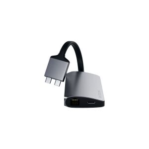 Satechi Dual Multimedia Adapter - Dockingstation - USB-C - GigE