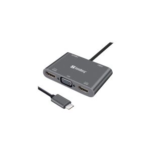 Sandberg USB-C Dock - Dockingstation - USB-C - VGA, HDMI