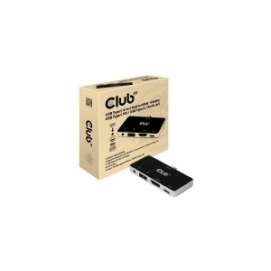 Club-3d Club 3D USB Type C 4-in-1 Hub - Dockingstation - USB-C - HDMI