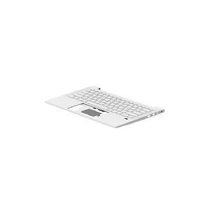 HP - Notebooks udskiftningstastatur - bagbelyst - fransk - med topdække (sølv) - for ProBook 430 G8